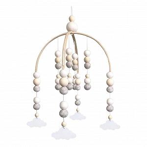 Ветреные колокольчики Felt Ball деревянные бусины деревянные бусины для детской кроватки - Фото 1