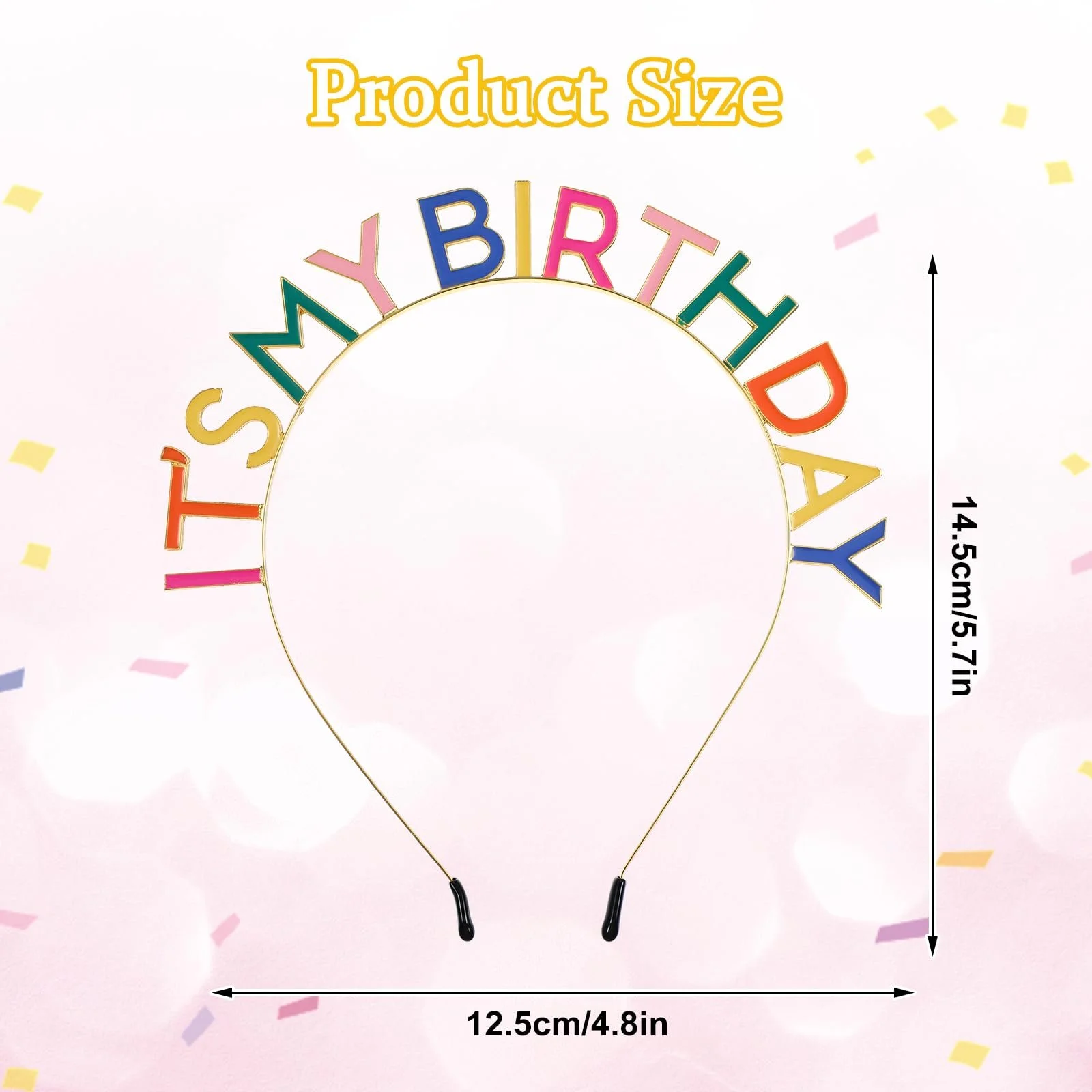 Обруч на голову З Днем народження "It's My Birthday" Металевий, фото №2