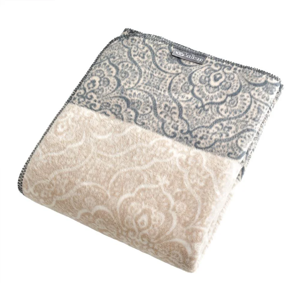 Плед sei Design Касандра картатий, пухнастий та м’який, висока якість виготовлення, 150 x 200 см, фото №4