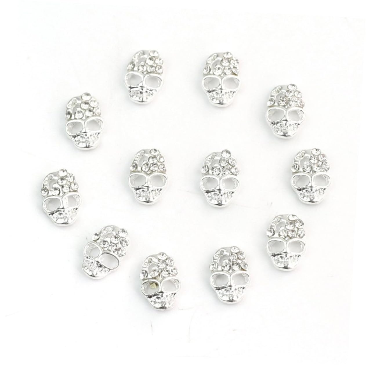 Стразы для ногтей Beavorty Череп 3D, 12 шт, фото №5