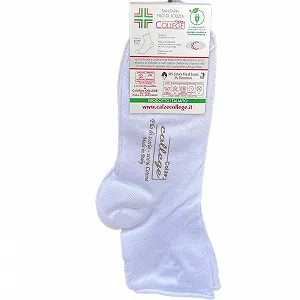 Шкарпетки Без резинки College 6 пар Жіночі Бавовняні Розмір 35-40 Низькі Білі synthetic.ua - Фото 1