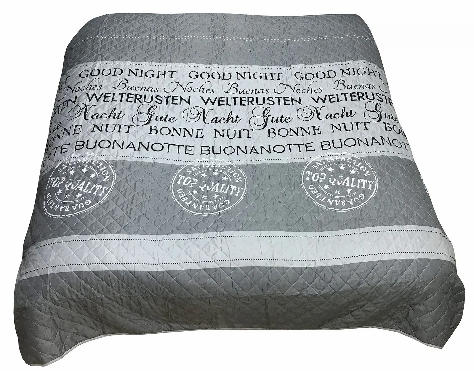 Покривало Сірий, білий Good Night 220 x 240 см, колір: Good Night Сірий, фото №2