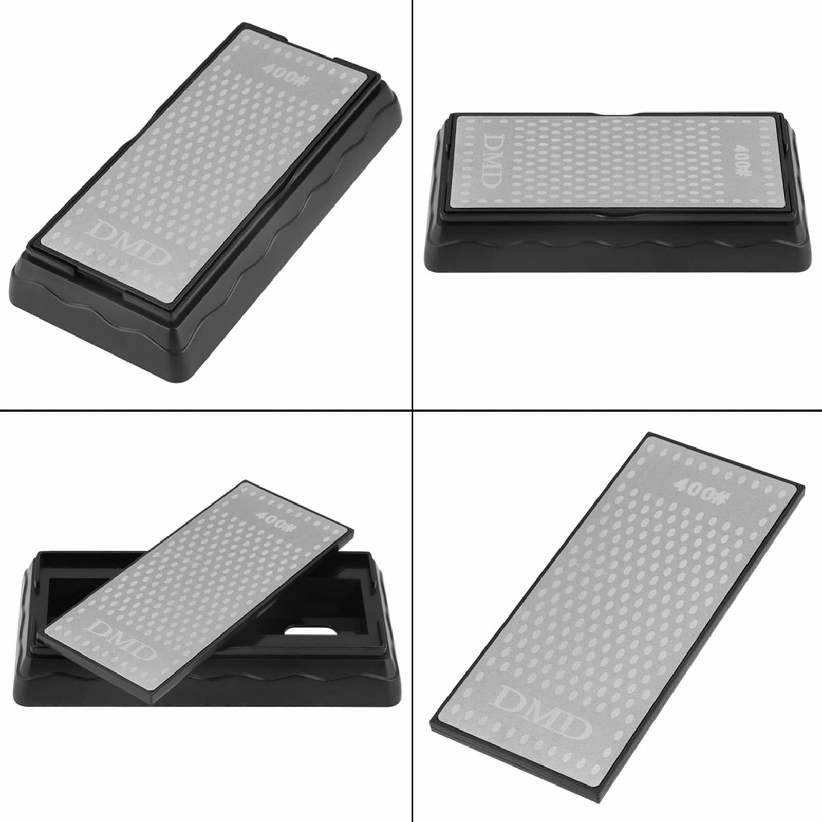 Точильный камень алмазный Acouto двухсторонний 400/1000 грит с нескользящим основанием, фото №4