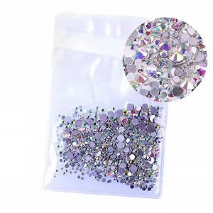 Стразы COHEALI Kristall Flache Ruckseite Flache Pad Bohrer Set для водяного охлаждения, стекло, 2 набора, 1440 штук * 2 synthetic.ua - Фото 1