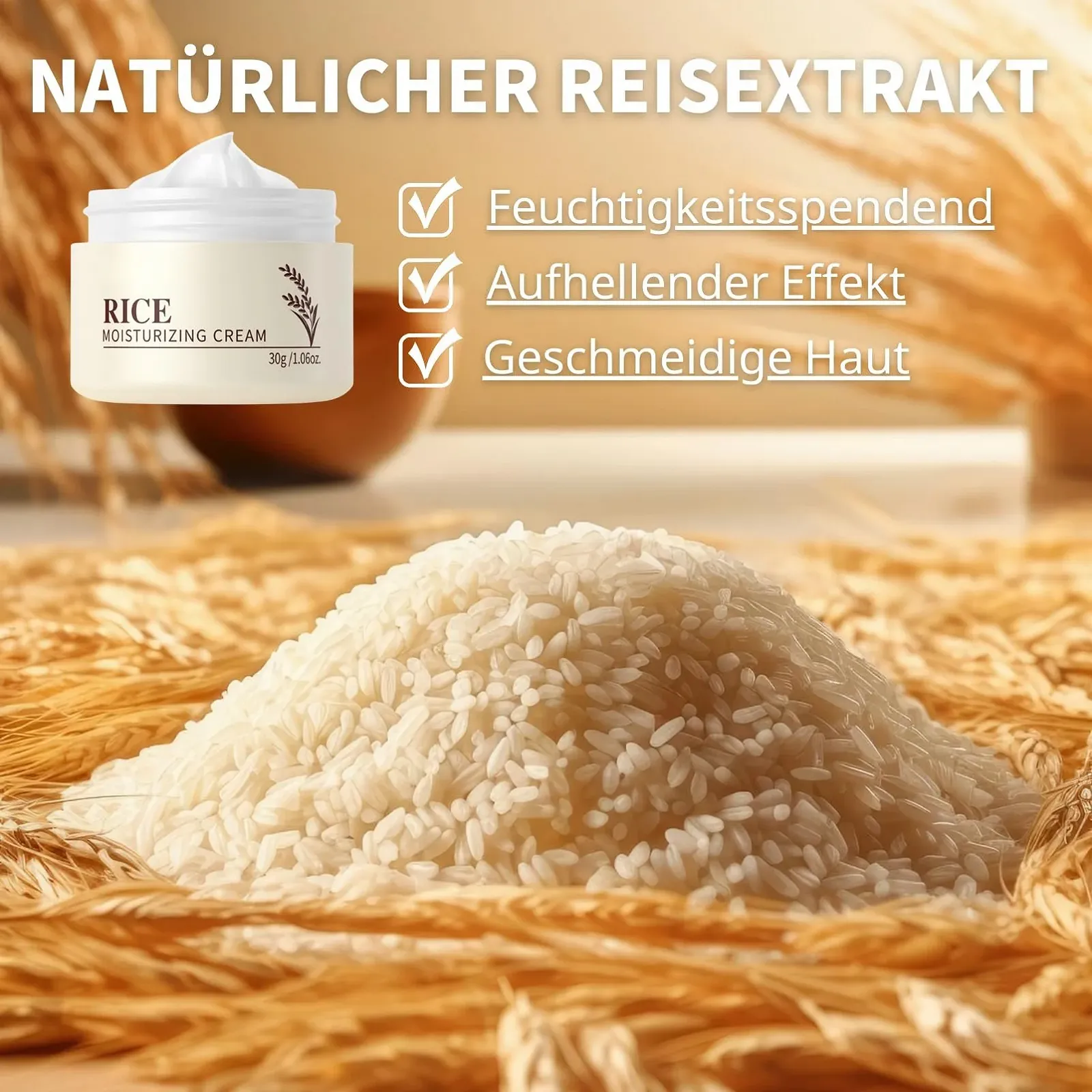 Крем для обличчя Rice Ceramide розгладжувальний антивіковий для сухої шкіри набір 2 шт, фото №3 Крем для обличчя Rice Ceramide розгладжувальний антивіковий для сухої шкіри набір 2 шт, фото №3