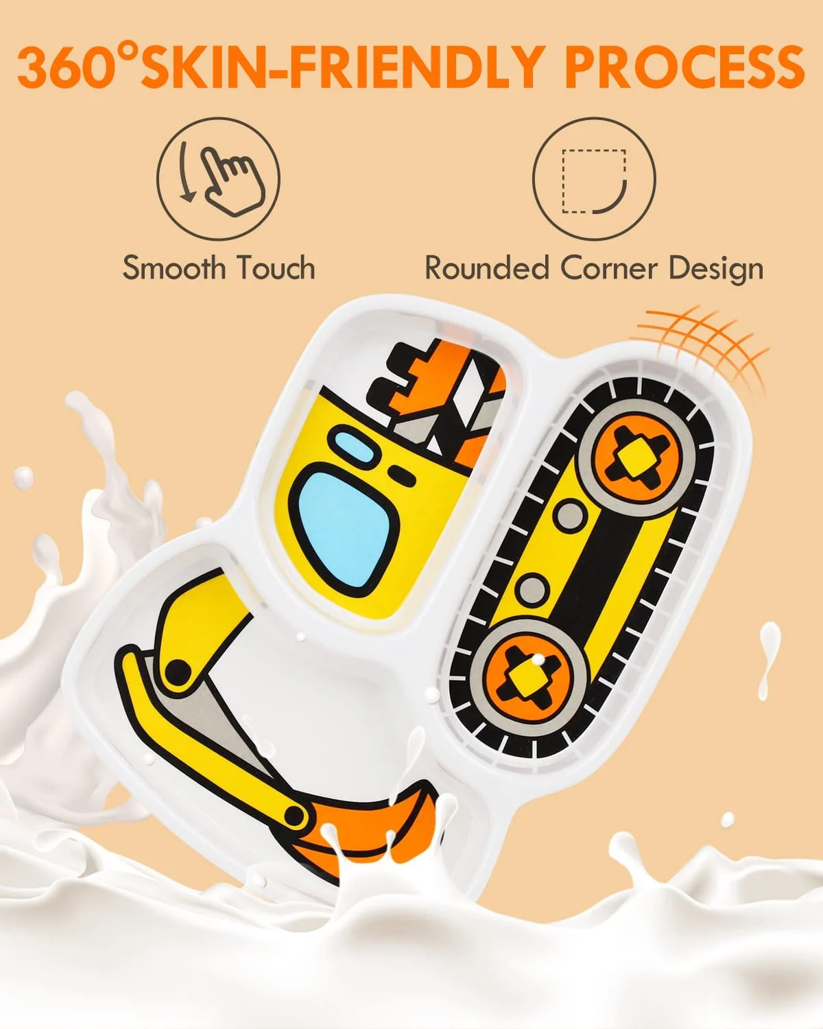 Детский Набор Посуды Lehoo Castle Экскаватор, фото №3 Детский Набор Посуды Lehoo Castle Экскаватор, фото №3