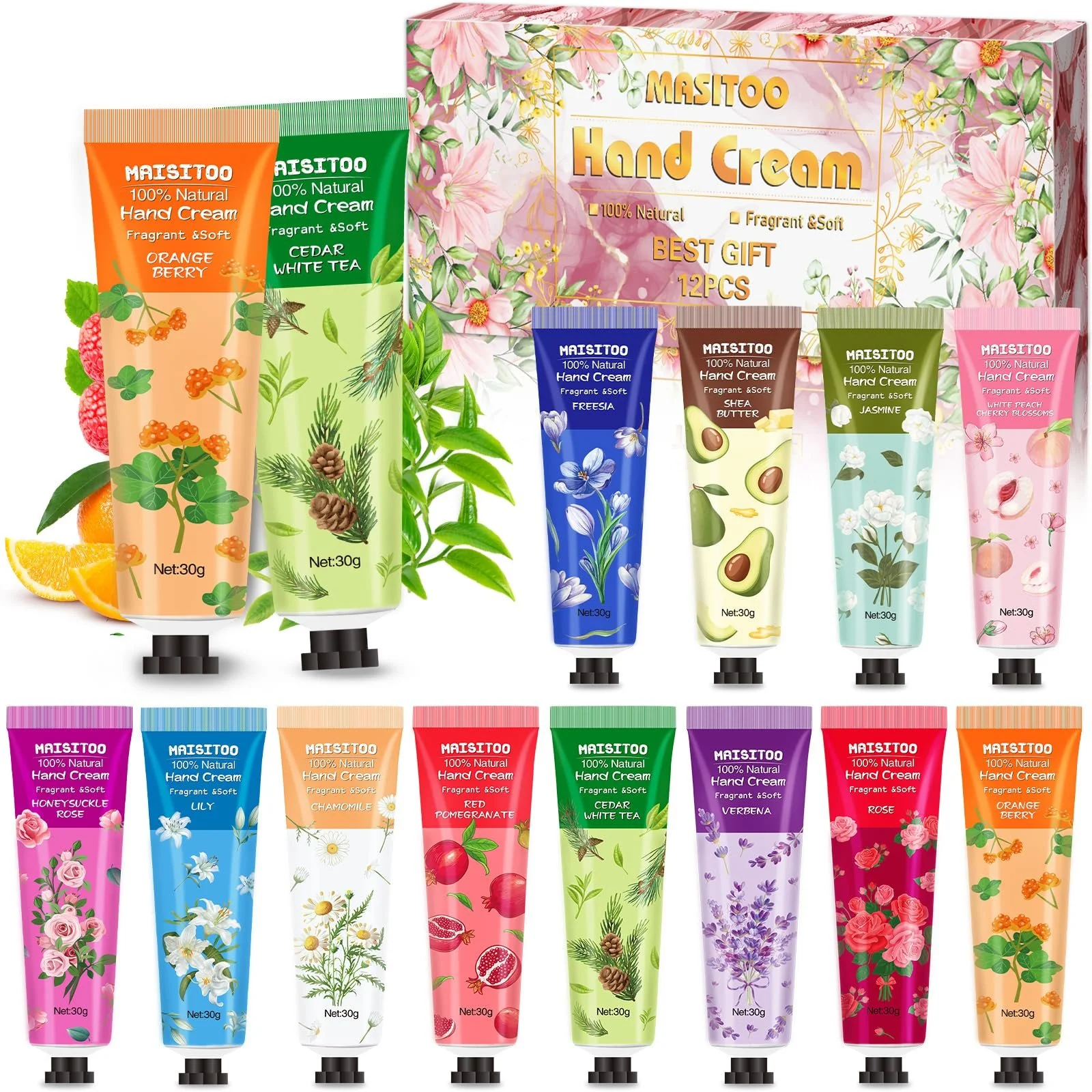 Крем для рук Набір 12 шт Зволожуючий, фото №1