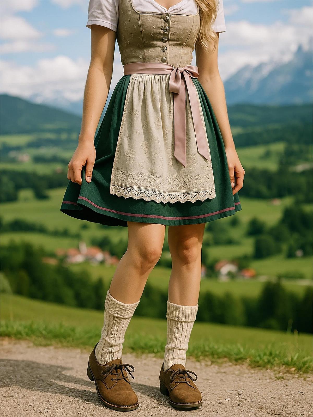 Чулки Normani Элегантные кабельные чулки с двойным кабельным узором Натуральный Короткий размер 43/46, фото №4