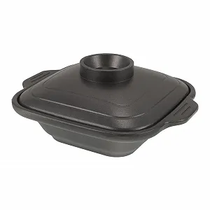 Кастрюля Gatuida алюминиевый сплав с крышкой и двойными ручками - Фото 1