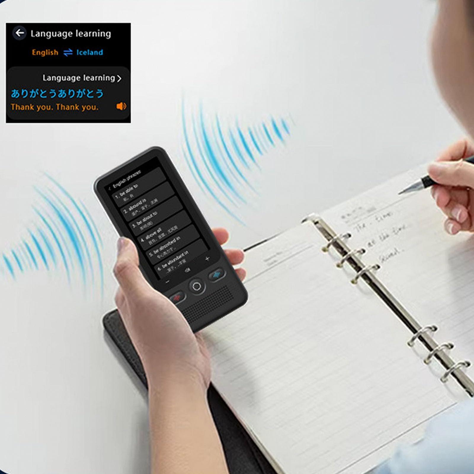 Устройство для перевода Cryfokt, 2,8-дюймовый экран для онлайн и оффлайн перевода, обучения, путешествий, фото №4