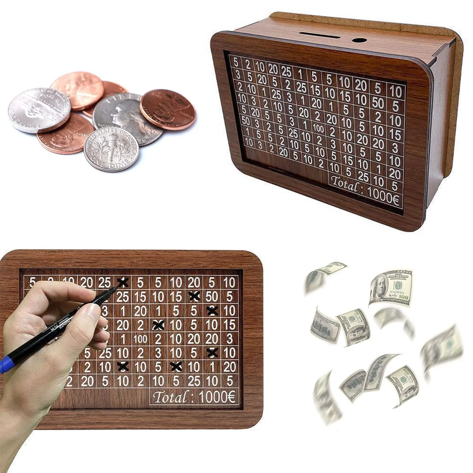 Дерев'яна скарбничка в стилі ретро, багаторазова, фото №4 Дерев'яна скарбничка в стилі ретро, багаторазова, фото №4