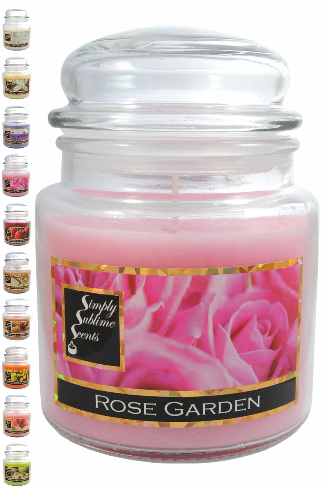 Свеча Simply Sublime Scents Luxury Rose Garden В стеклянная банка средняя Розовая, фото №3