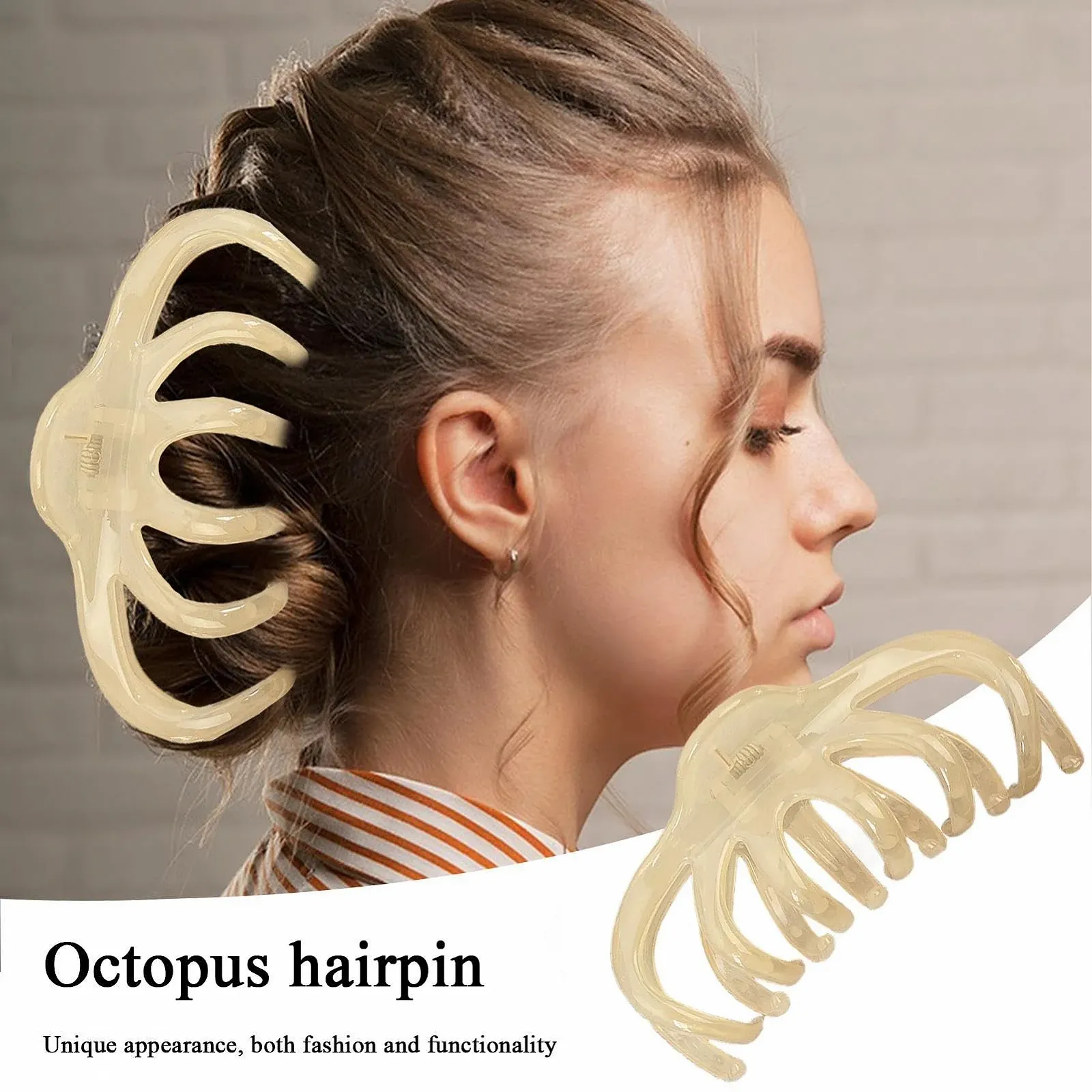 Заколки для волос Oktopus для густых волос, нескользящие заколки для волос, сильный держатель для волос, модные заколки для волос, украшения для длинных волос, фото №2 Заколки для волос Oktopus для густых волос, нескользящие заколки для волос, сильный держатель для волос, модные заколки для волос, украшения для длинных волос, фото №2