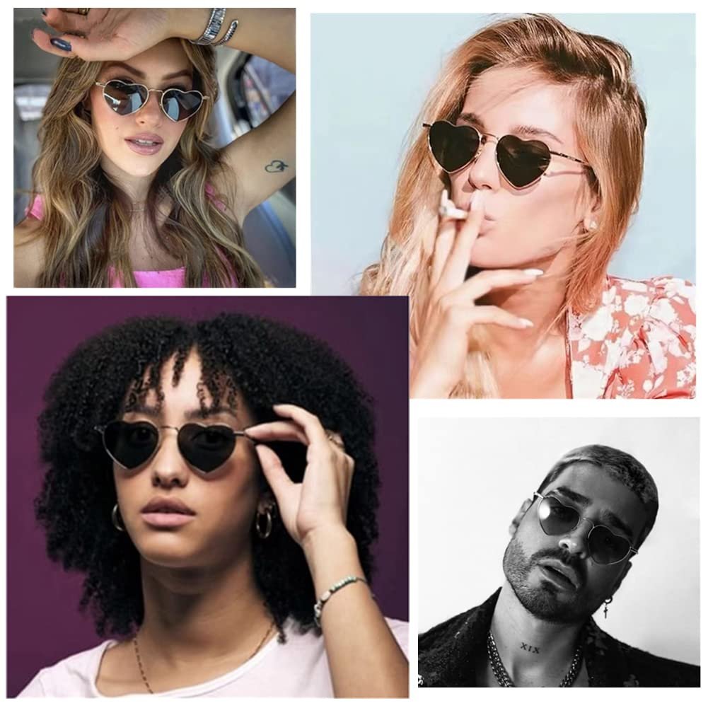 Сонцезахисні Окуляри Серцеподібні RUNHUIS Поляризовані Вінтажні Ретро UV400, фото №5