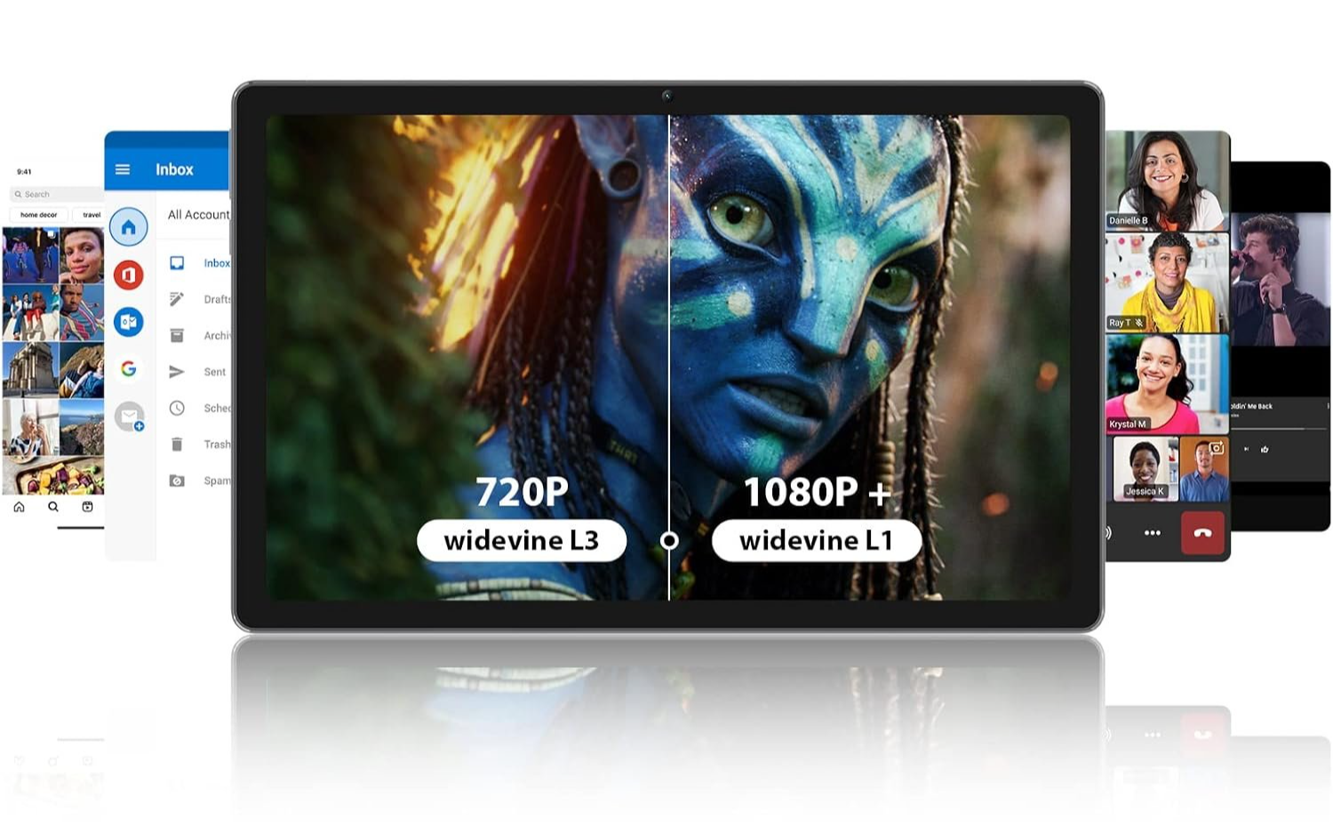 Планшет 10.4" Full HD Blackview Tab 11 8/128Gb 4G 2-SIM 8 ядер Android 11 6580 mAh Сірий, фото №4