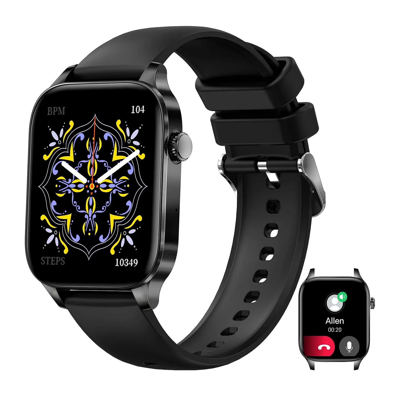 Смарт-часы HXQHSTBG для мужчин и женщин, фитнес-трекер с функцией телефона, 1,8-дюймовые HD-смарт-часы, IP67 водонепроницаемые, измерение кислорода в крови, 100+ спортивных режимов, трекер активности для Android/iOS, фото №8 Смарт-часы HXQHSTBG для мужчин и женщин, фитнес-трекер с функцией телефона, 1,8-дюймовые HD-смарт-часы, IP67 водонепроницаемые, измерение кислорода в крови, 100+ спортивных режимов, трекер активности для Android/iOS, фото №8