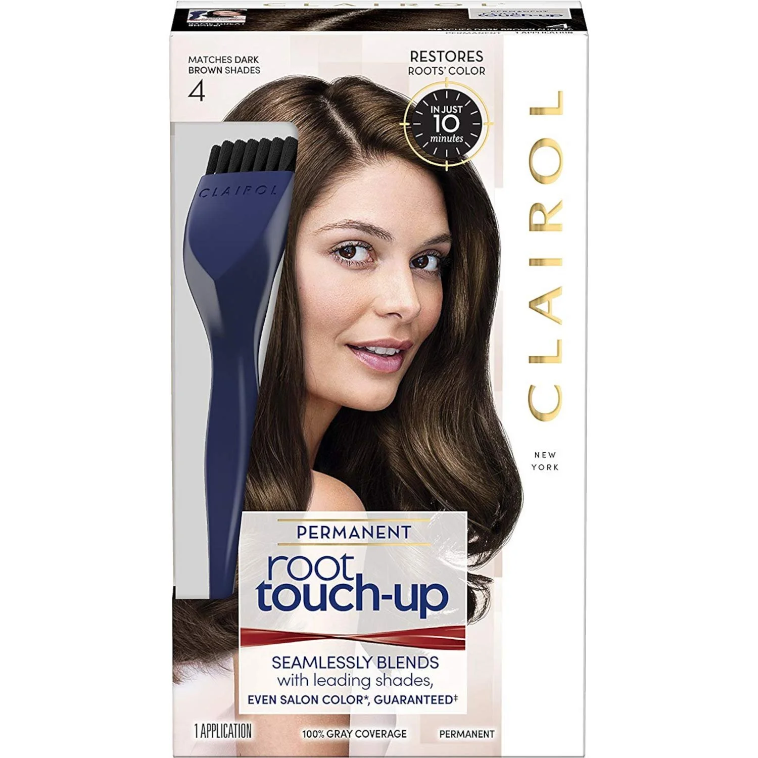 Фарба для волосся Clairol Nice'n Easy Root Touch-Up Темно-коричневий 4, фото №1 Фарба для волосся Clairol Nice'n Easy Root Touch-Up Темно-коричневий 4, фото №1