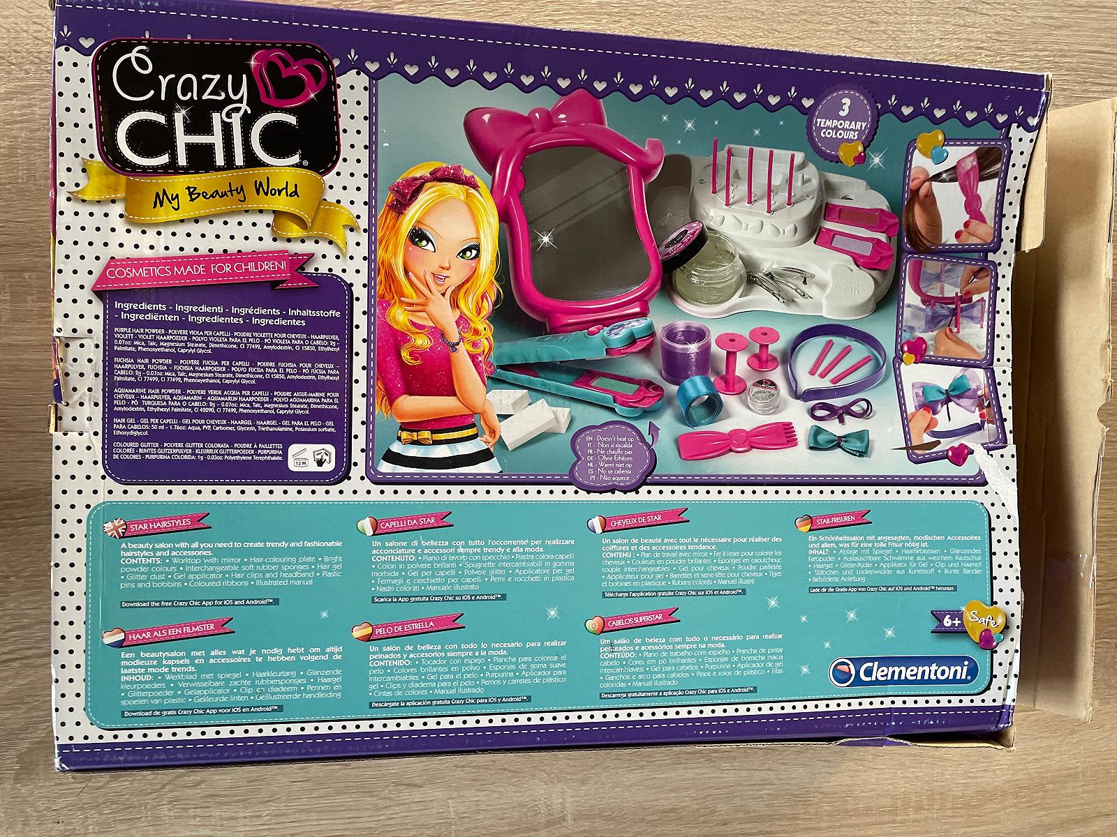 Ігровий набір Дзеркало з косметикою та аксесуарами Clementoni Crazy Chic немає деяких деталей є використання, фото №3
