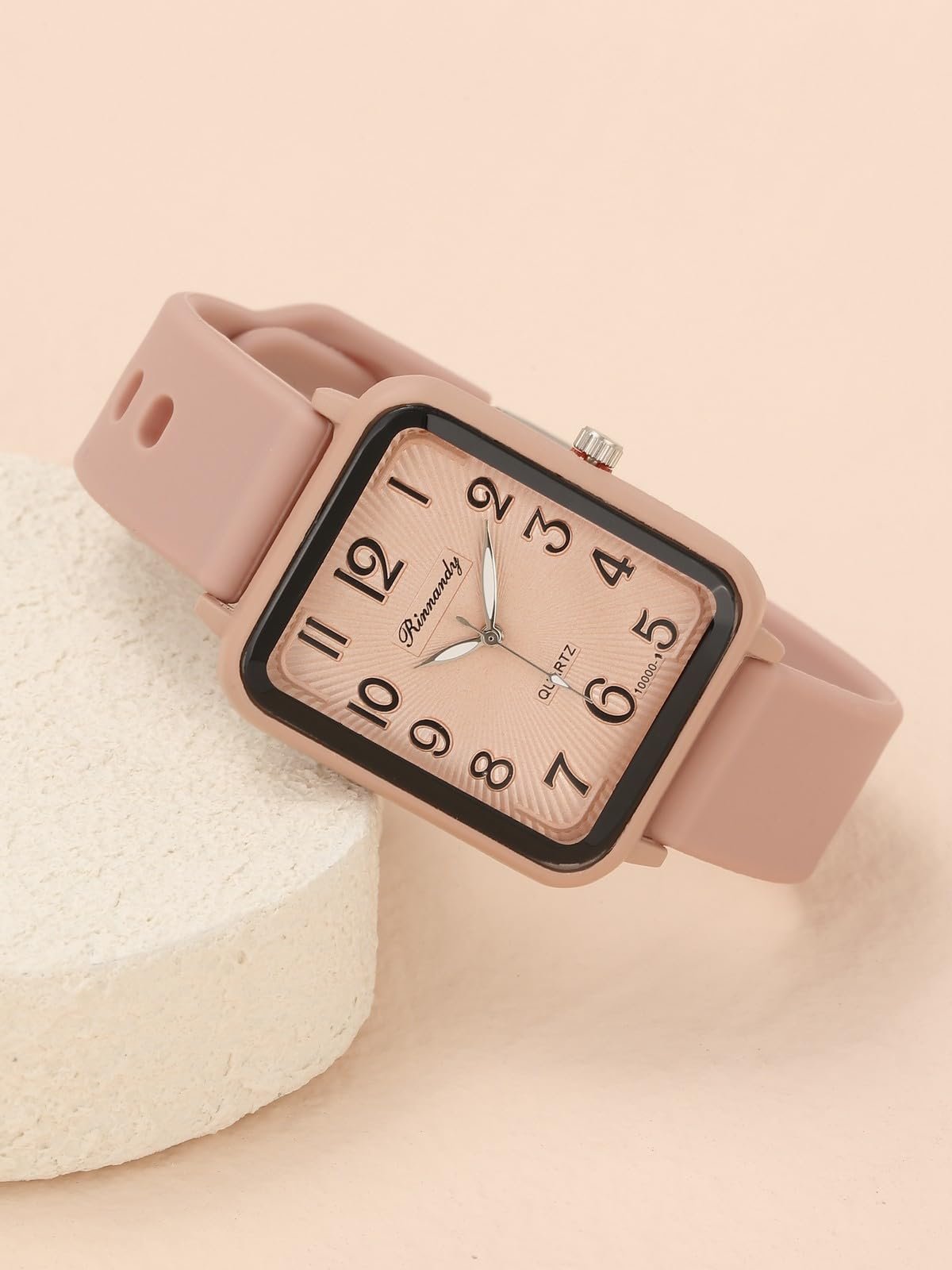 Годинник Унісекс JSDDE Кварцовий Аналоговий Прямокутний Циферблат Арабські Цифри, фото №4