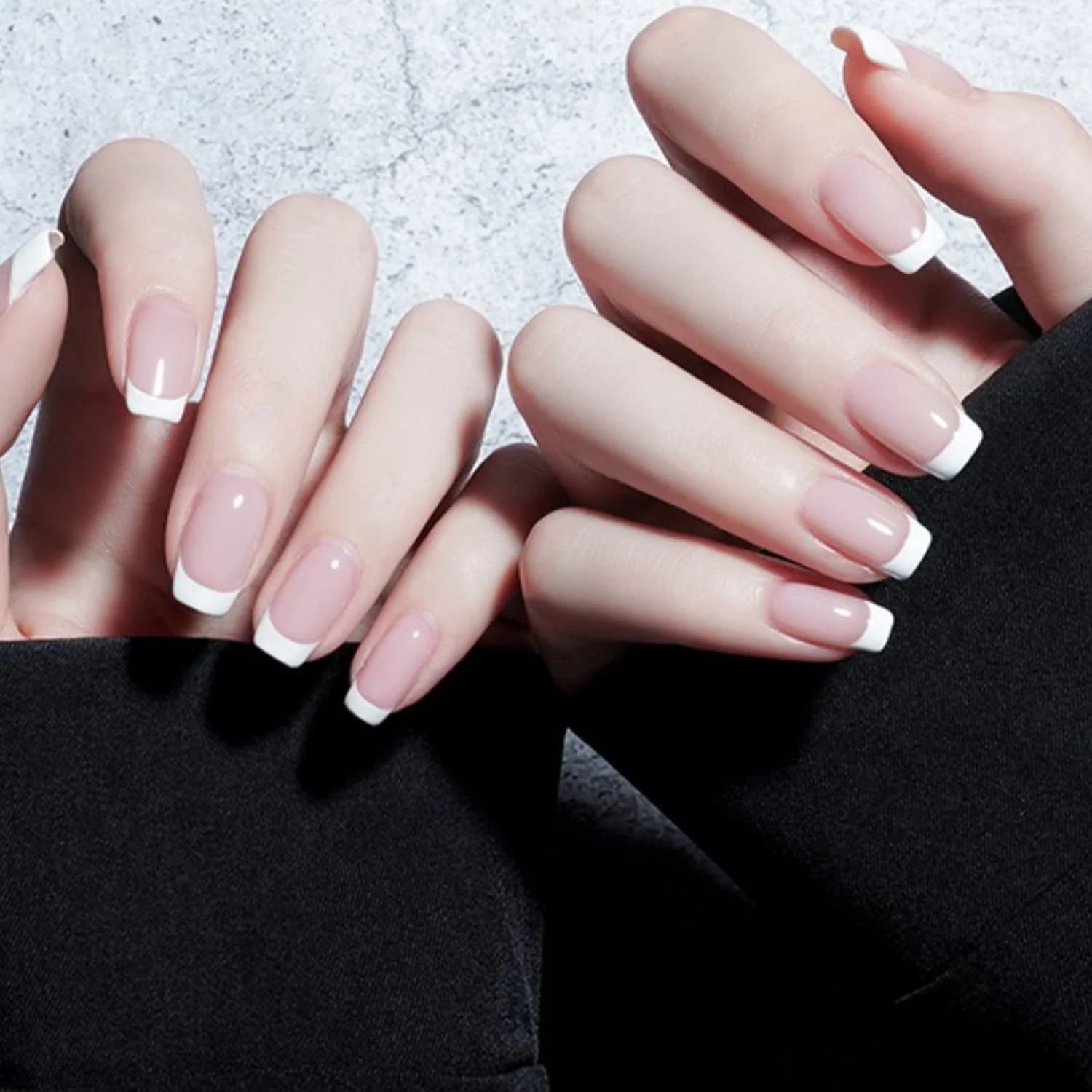 Гель-лак Vishine Набір 4 шт. French White, French Rose, Базове покриття 8 мл, фото №5