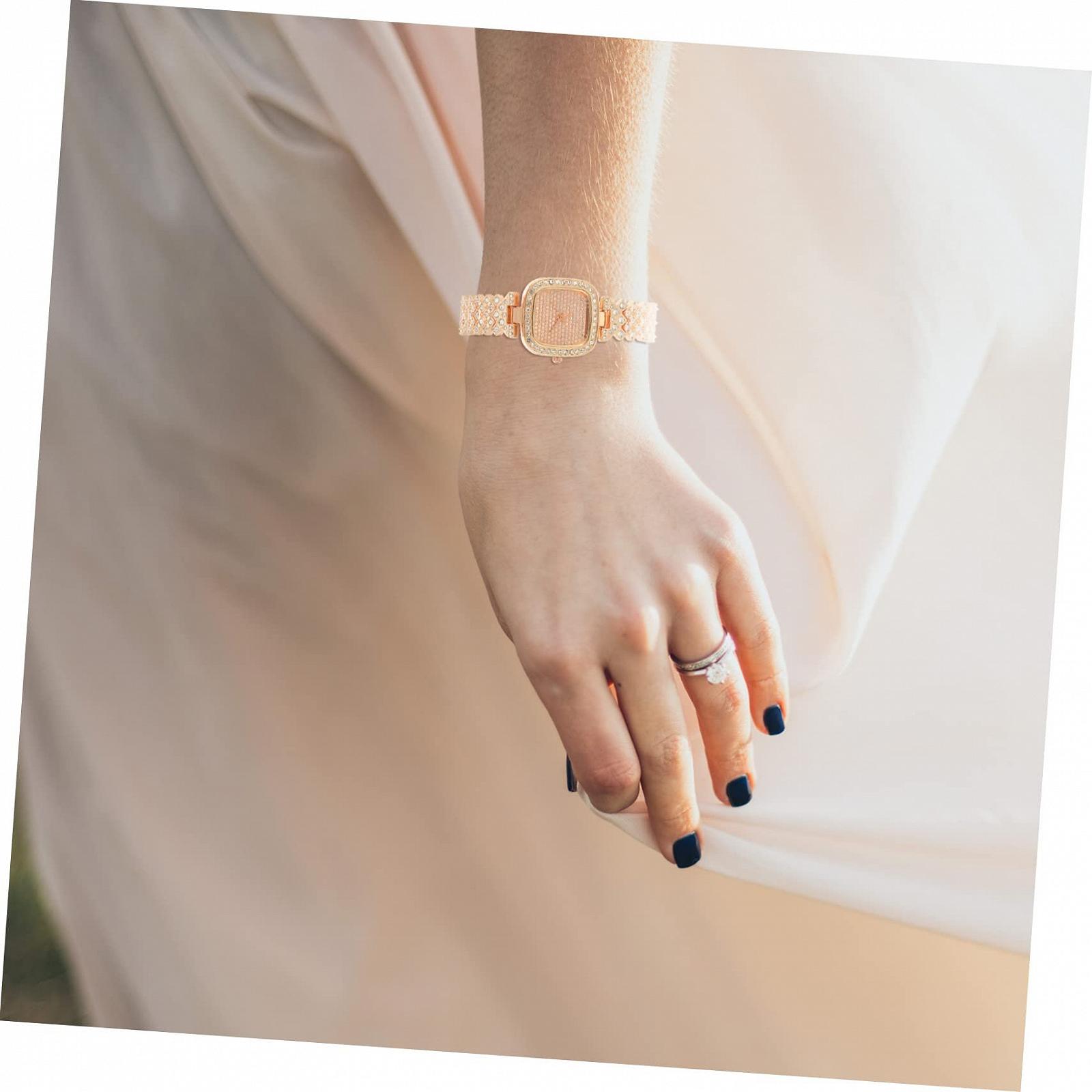 Женские часы LIFKOME Diamond, украшенные стразами, серебристые, фото №5