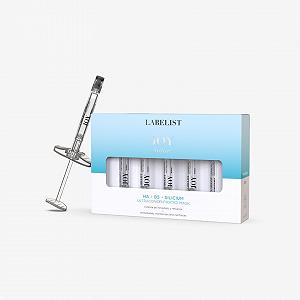 Маска для лица Labelist с 1,8% чистой гиалуроновой кислотой, интенсивное увлажнение, заполняет морщины и подтягивает | Формат в шприце | 4 x 1 мл - Фото 1
