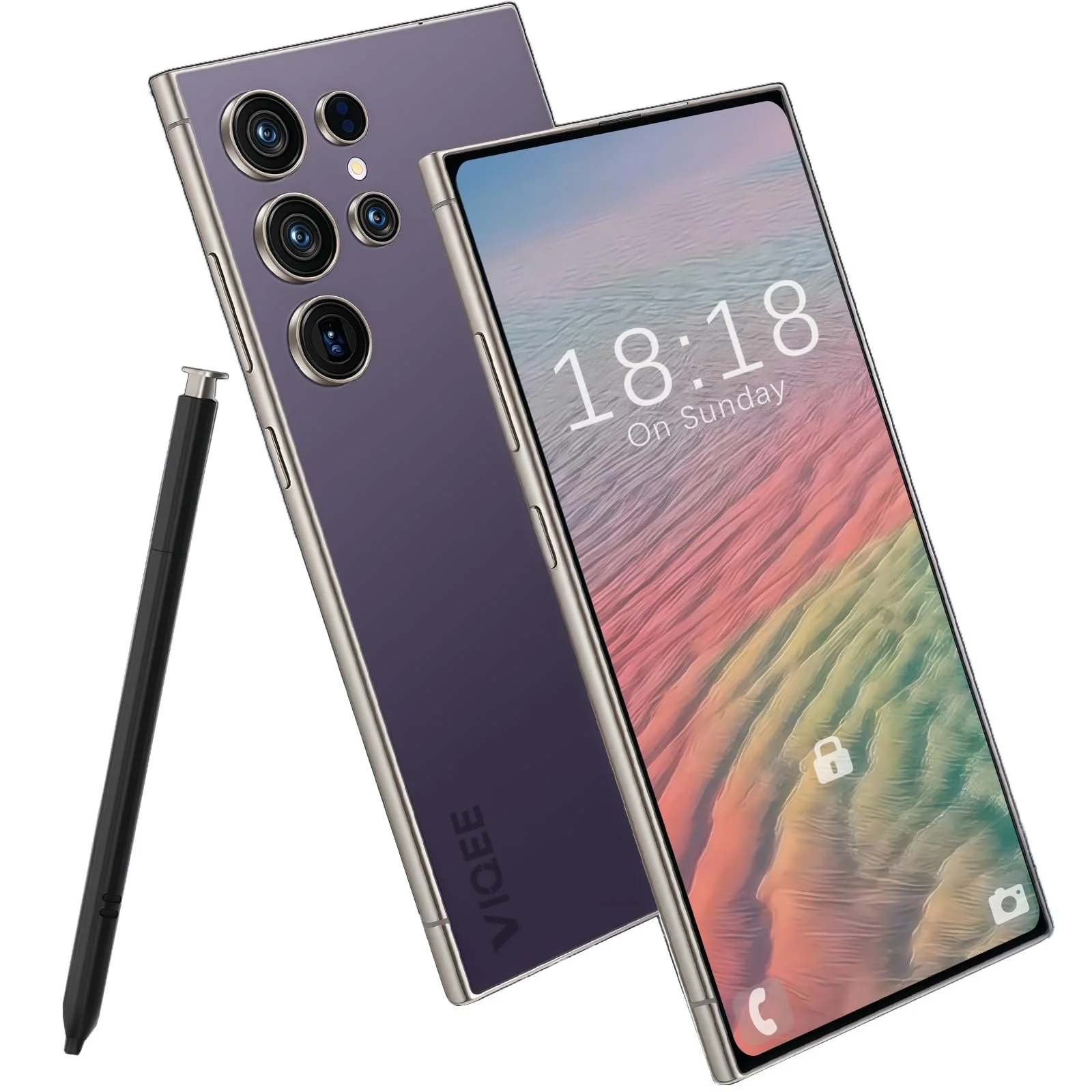 Смартфон Android 14 5G 8 + 256 GB Dual SIM 6.8 дюйма HD Screen 6000 мАч 21 + 8 MP Face ID Пурпурный, фото №1 Смартфон Android 14 5G 8 + 256 GB Dual SIM 6.8 дюйма HD Screen 6000 мАч 21 + 8 MP Face ID Пурпурный, фото №1