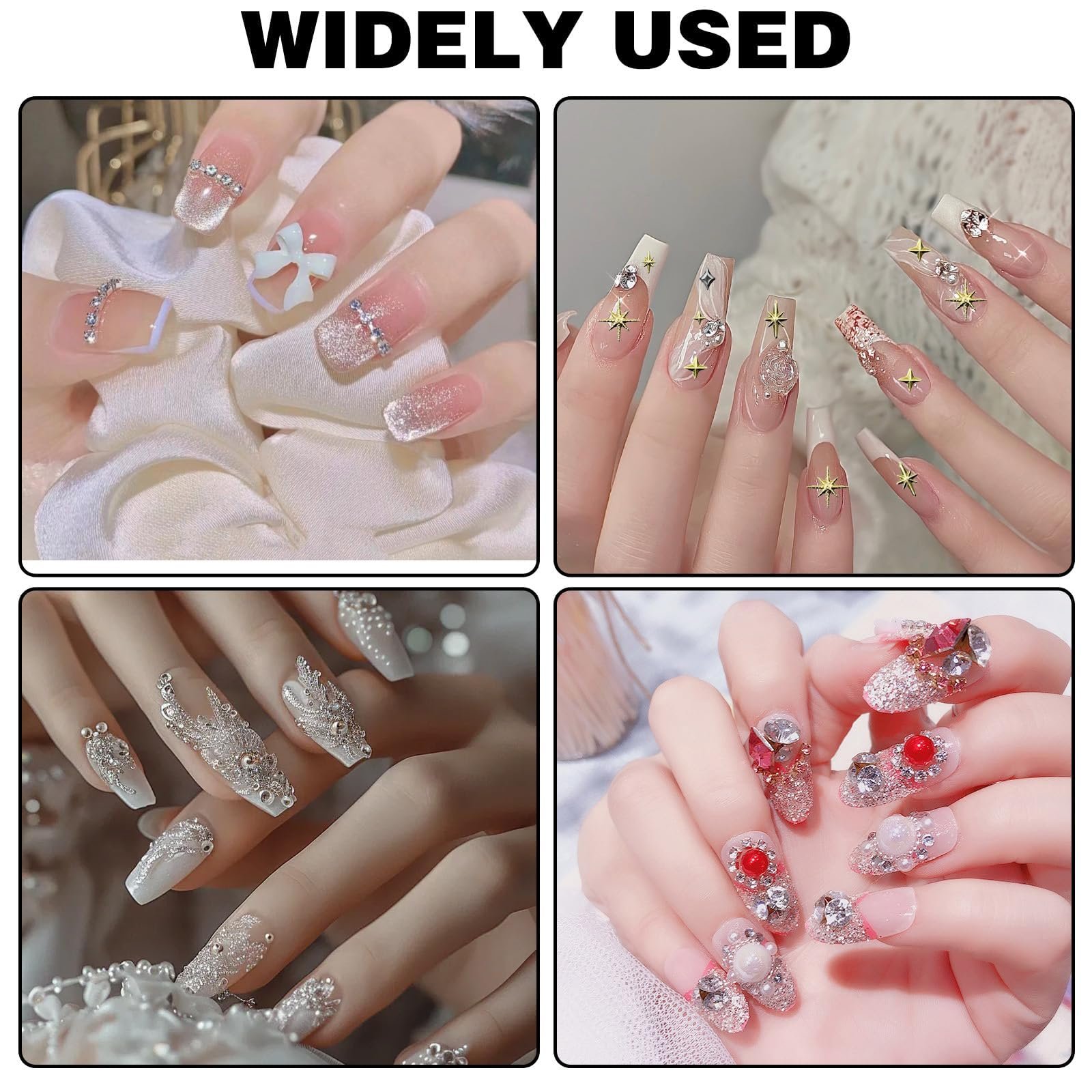 Набір бісеру зірок 3400 шт золотого та срібного кольорів,, фото №7