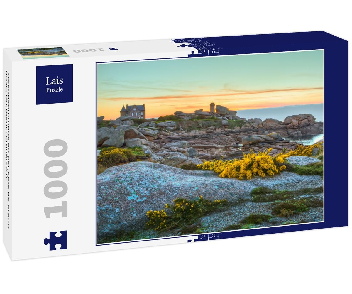 Пазл Lais Puzzle Evening Mood at the Cote de Granit Rose, Brittany, France 1000 деталей, фото №1