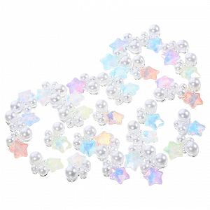 3D Бусины FOMIYES Звезда для ногтей, 30 шт, Бусины, Украшения для ногтей в виде звезд, Разные стразы для маникюра, DIY поделки, Ювелирные аксессуары - Фото 1