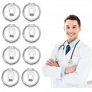 Разделитель для носа против храпа HSYTEK, 8 шт, многоразового использования, магнитные - Фото 1