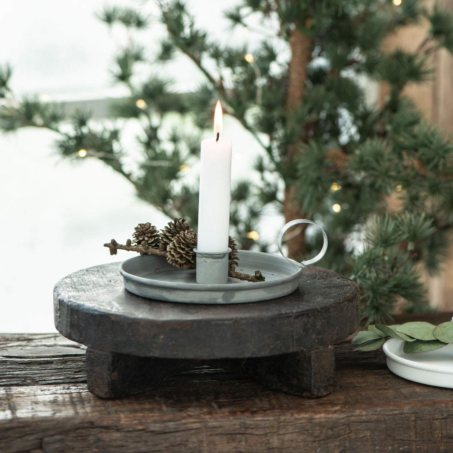 Подсвечник LS-LebenStil Metal Chandelier 13 см Ручка Подсвечник Подсвечник Серый, фото №3