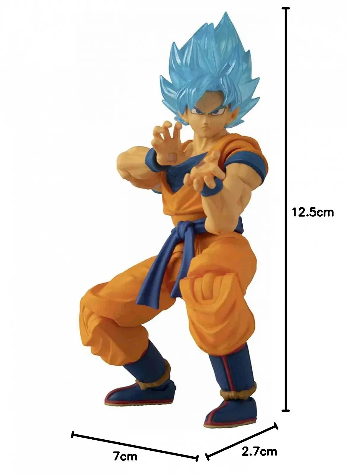 Аниме-фигурка BANDAI Dragon Ball Evolve Super Saiyan Blue Goku 12.5 см, фото №5
