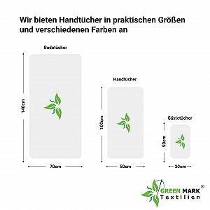 Набір махрових рушників для рук NatureMark 8 шт. 50 x 100 см 100% бавовна Чорний synthetic.ua - Фото 1