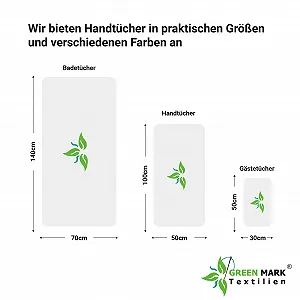 Набір махрових рушників для рук NatureMark 8 шт. 50 x 100 см 100% бавовна Чорний synthetic.ua - Фото 1