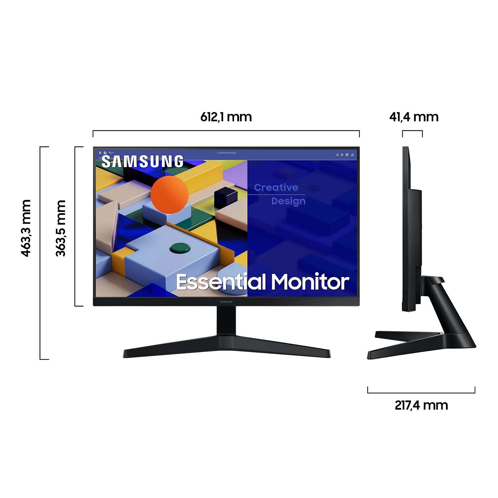 Монітор Samsung Essential S27C314EAU 27 Дюймів IPS Панель Full HD Роздільна здатність Eco Saving Plus AMD FreeSync 5мс Час відгуку 75Hz Частота оновлення Чорний, фото №2