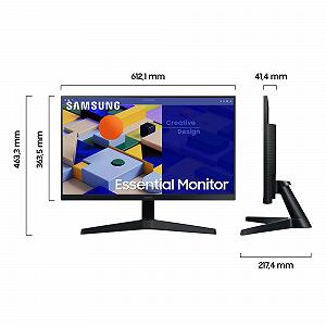 Монітор Samsung Essential S27C314EAU 27 Дюймів IPS Панель Full HD Роздільна здатність Eco Saving Plus AMD FreeSync 5мс Час відгуку 75Hz Частота оновлення Чорний synthetic.ua - Фото 1