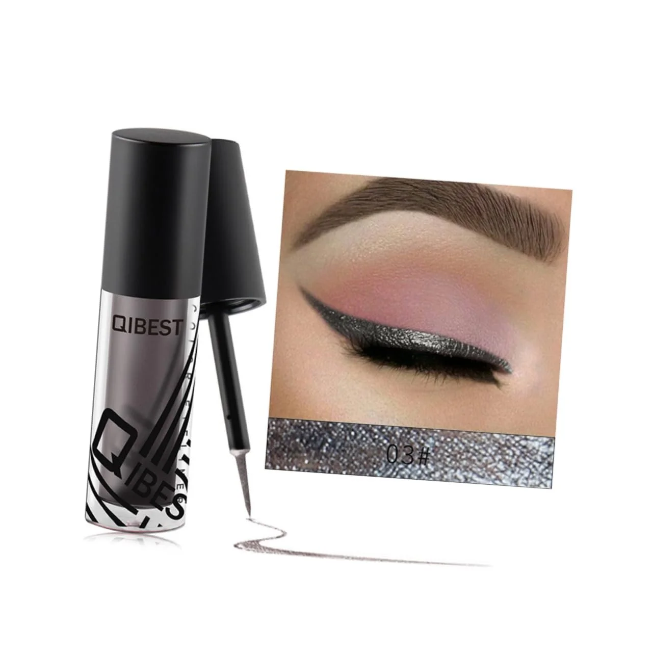 Рідка Підводка для очей Ipetboom Блискучі, фото №6