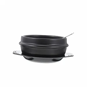 Керамический горшок NOLITOY с подносом и ложкой для супа и тушения универсальный - Фото 1