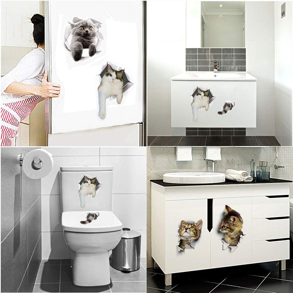 Наклейка на стіну Pazi Коти 3D Знімна, фото №3 Наклейка на стіну Pazi Коти 3D Знімна, фото №3