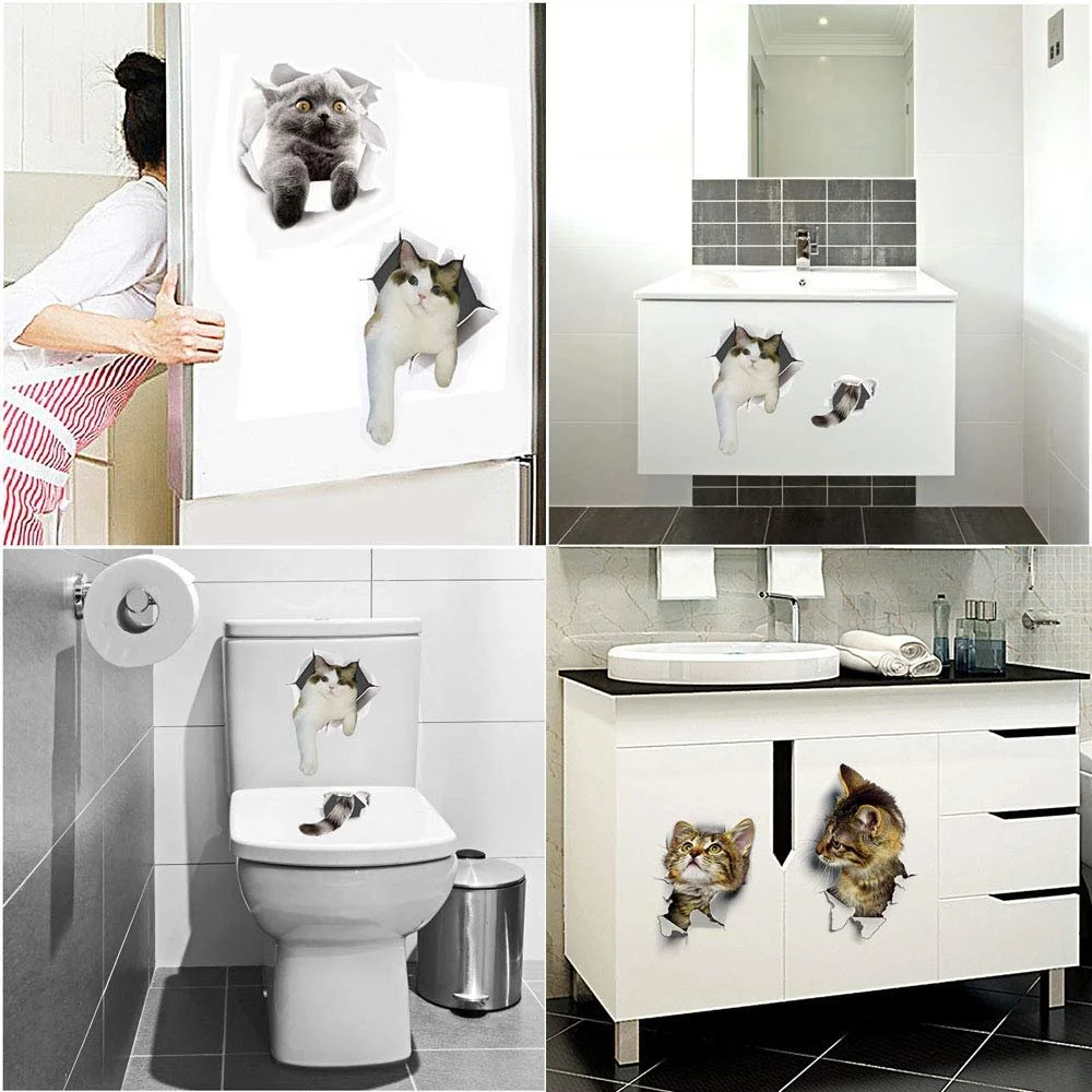 Наклейка на стіну Pazi Коти 3D Знімна, фото №3