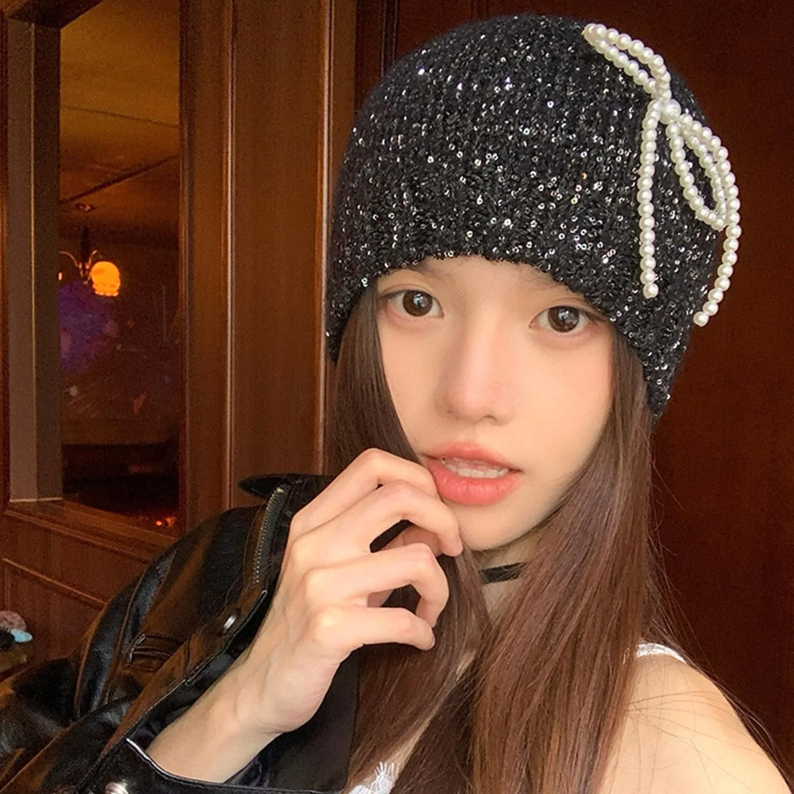 Капелюх MHADBKH з прикрасою у вигляді метелика, фото №7