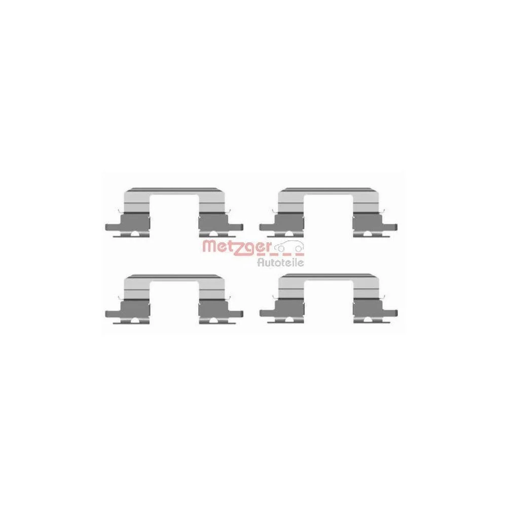 Монтажный комплект тормозных колодок METZGER 109-1672 передний мост, фото №1