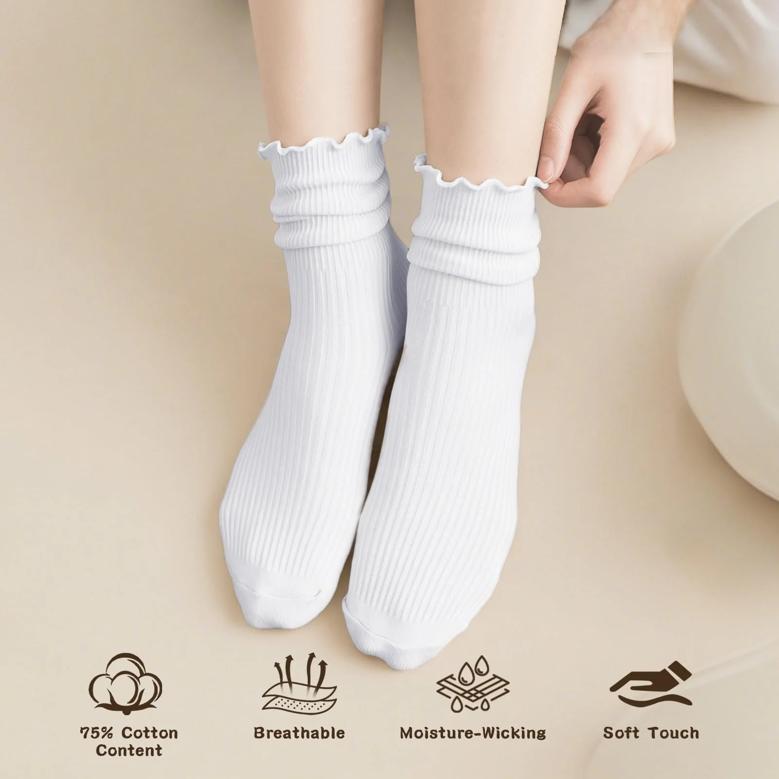 Шкарпетки з рюшами EU 35-41, фото №3