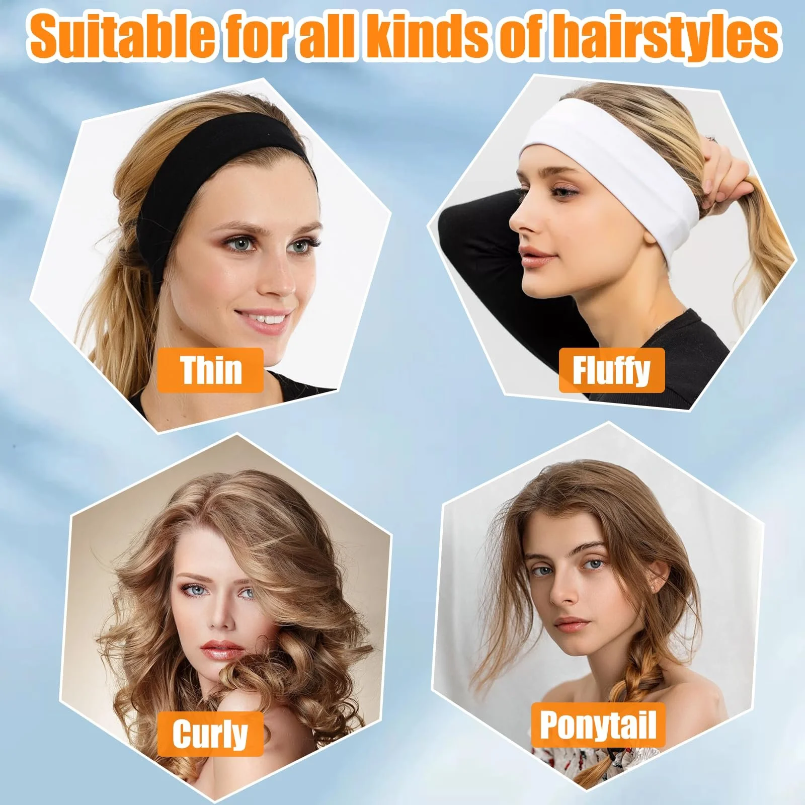 Эластические повязки для волос, фото №3