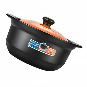 Каструля для тушкування керамічна з кришкою велика - Фото 1