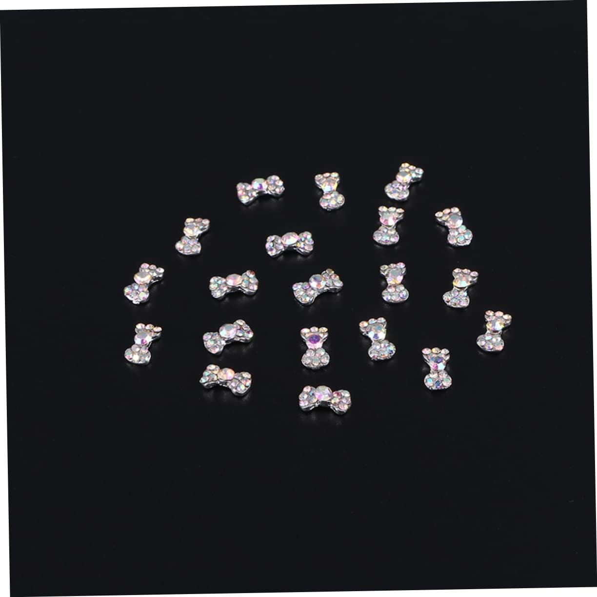 Наклейка для ногтей FRCOLOR 3 набора Стразы бант Кристаллы Наклейки для декорирования ногтей 20 шт * 3, фото №9