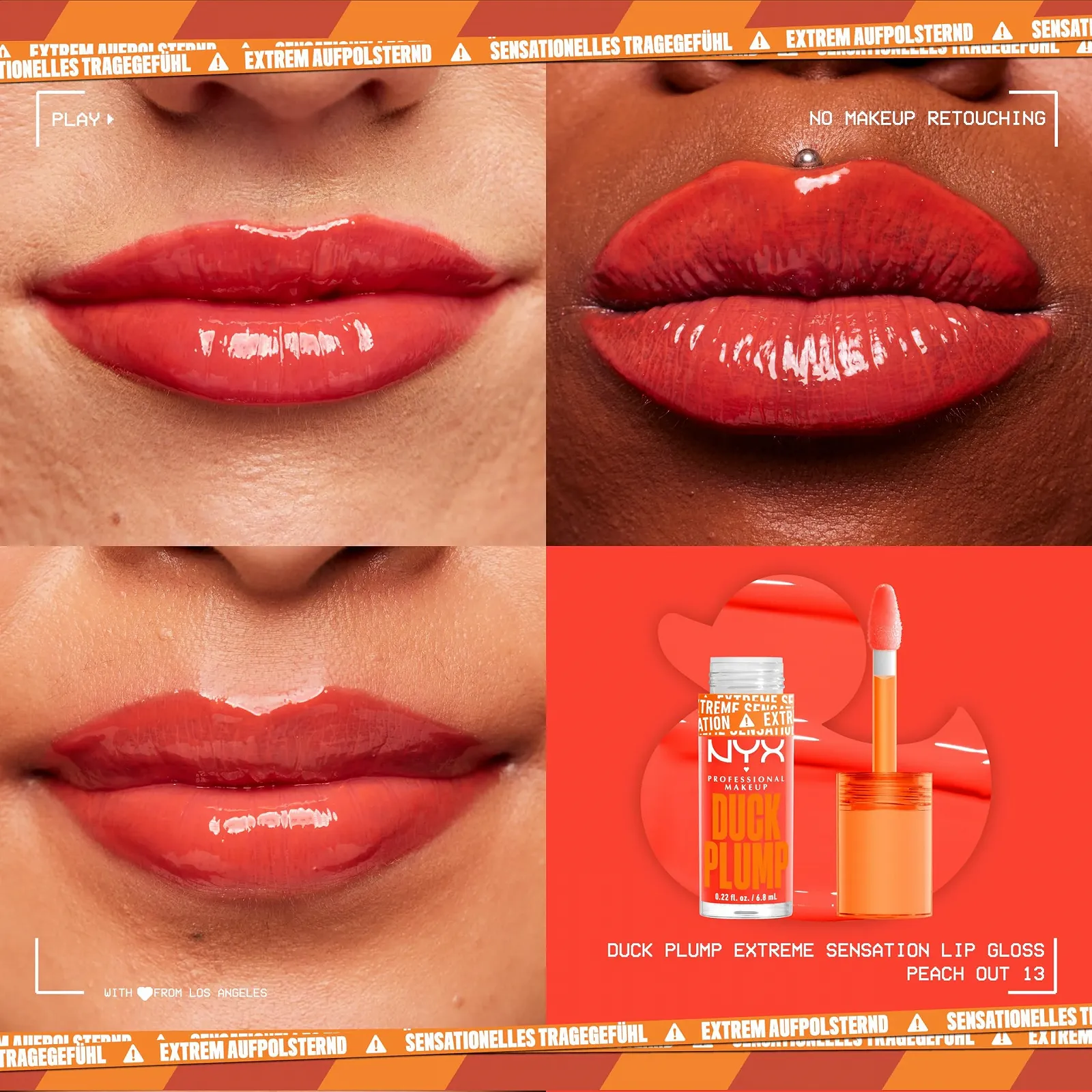 Блеск для губ NYX Professional Makeup Duck Plump Lip Lacquer Peach Out, фото №4 Блеск для губ NYX Professional Makeup Duck Plump Lip Lacquer Peach Out, фото №4