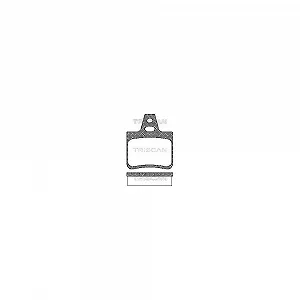 Комплект тормозных колодок дискового тормоза TRISCAN 8110 38933 для CITROËN задний мост - Фото 1