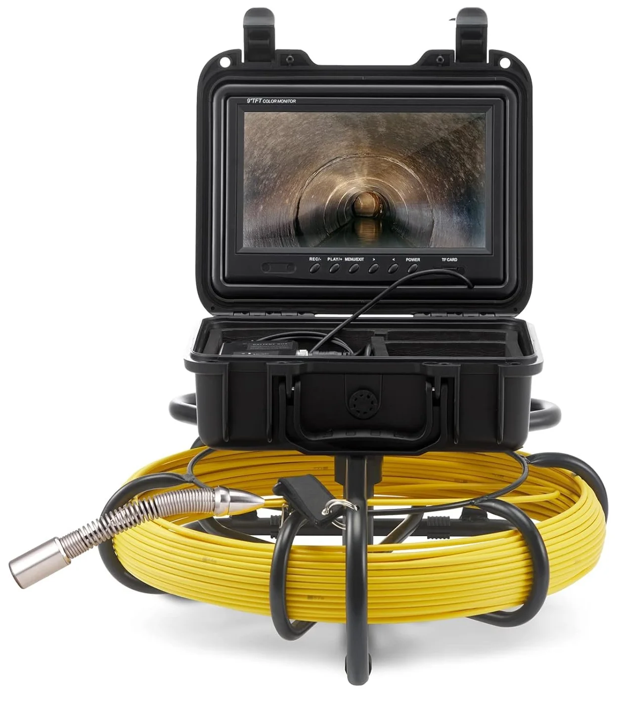 Професійна інспекційна камера для труб VEVOR / Кабель 70 м / Чорно-жовтий, фото №2 Професійна інспекційна камера для труб VEVOR / Кабель 70 м / Чорно-жовтий, фото №2